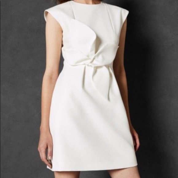 TED BAKER BRIDAL STRUCTURED BOW DRESS (4) - Picture 1 of 6